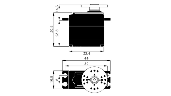 HiTEC HS-5245MG Servomotor | 0,12 s/60°, 53 N·cm | HITEC EUROPE / MULTIPLEX